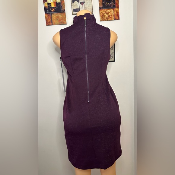 NWT SPARKLY CALVIN KLEIN DRESS SIZE 8P ELEGANT LOOKING WITH NECK SURROUNDING - Picture 14 of 16